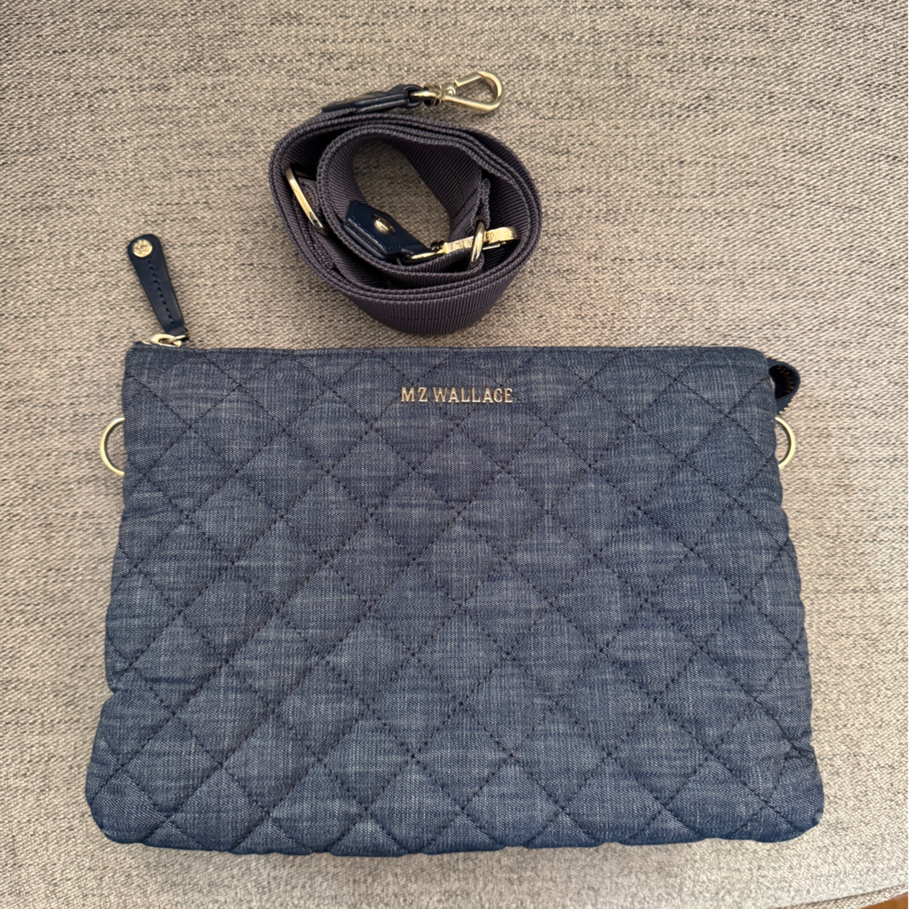 Mz Wallace Blue Crossbody Bag